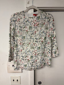 Floral Blouse White