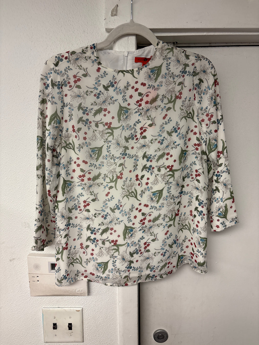 Floral Blouse White