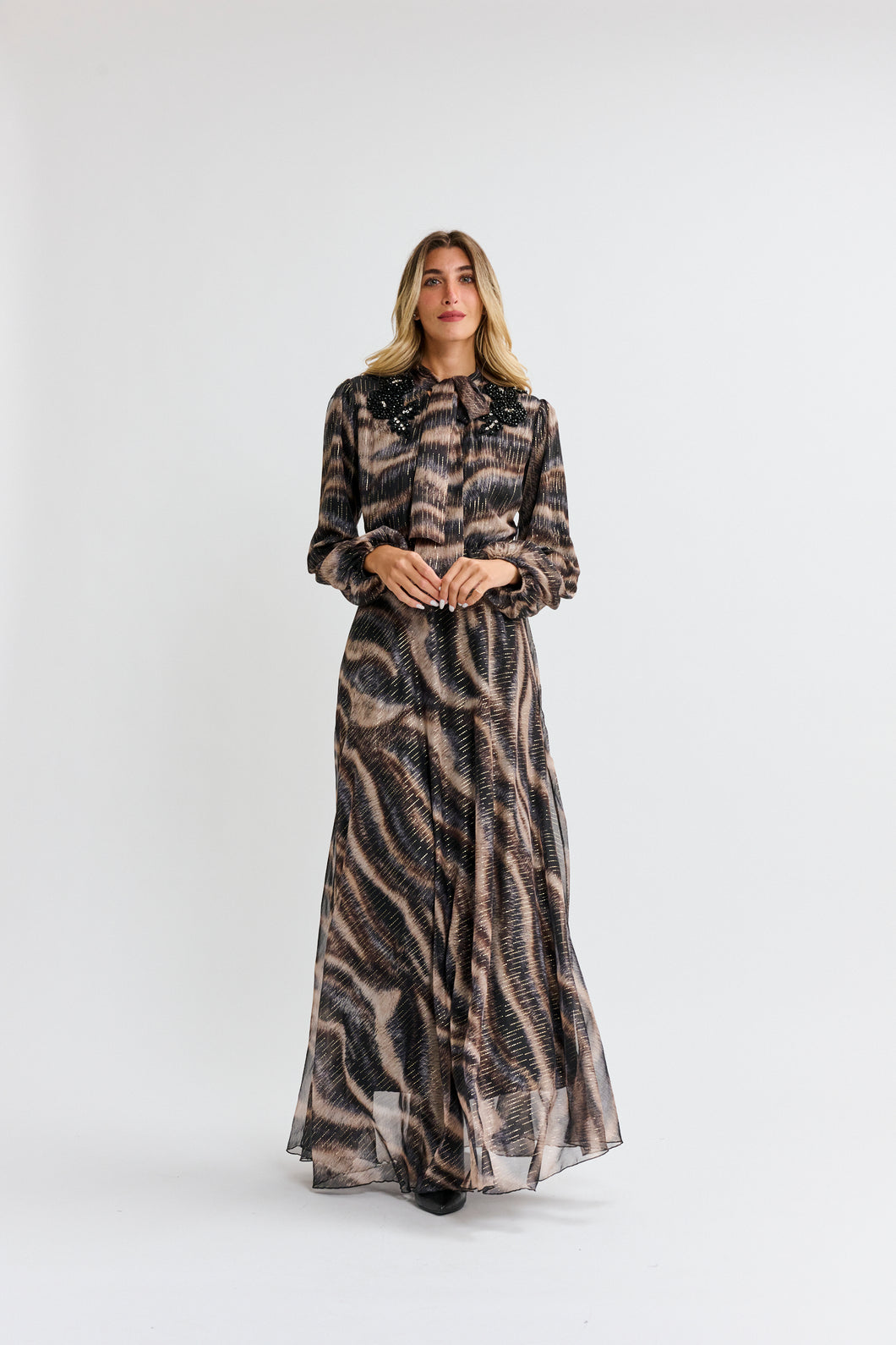 MW Beaded Flower Dress 334408