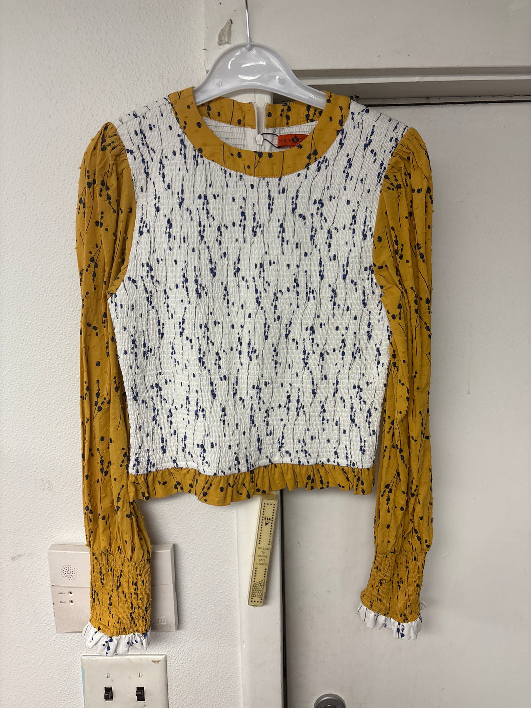 Floral Smocked Combo Top w Dijon