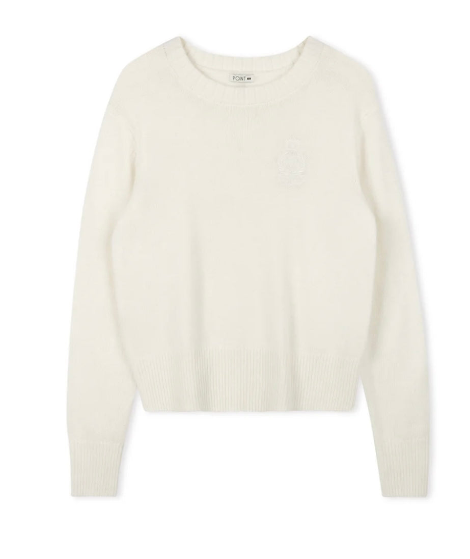 Point Fine Knit Crew