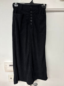 Bliss Straight Corduroy Skirt Black