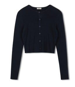 Point Knit Cropped Cardi
