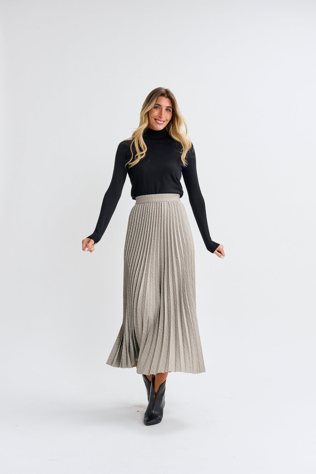 MW Studded Pleated Skirt 994385
