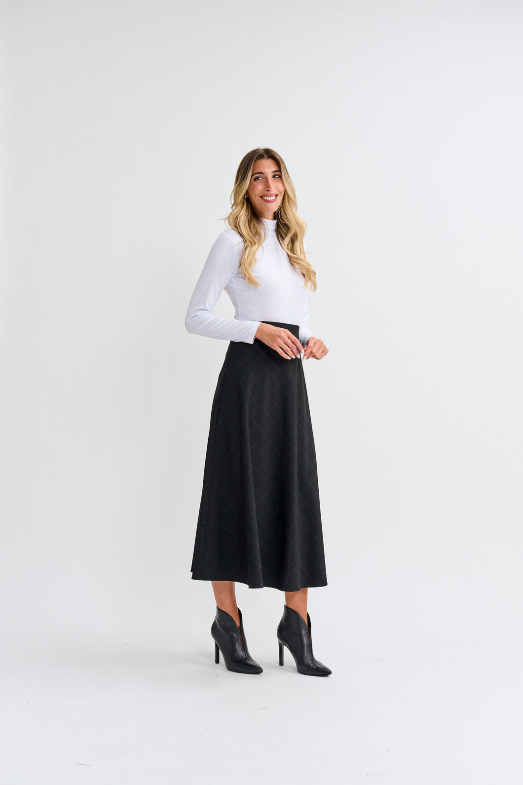 MW Plaid A-Line Skirt 994415