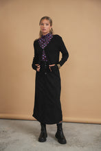 Load image into Gallery viewer, Bliss Straight Corduroy Skirt Black
