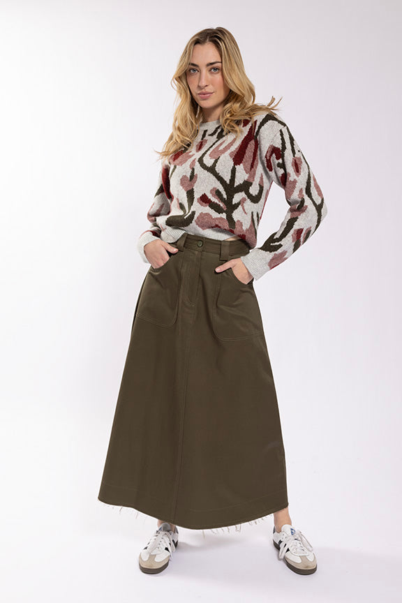 O&E Floral Crewneck Sweater