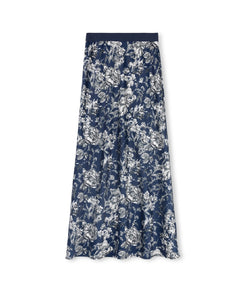 Flower Print Slip Skirt