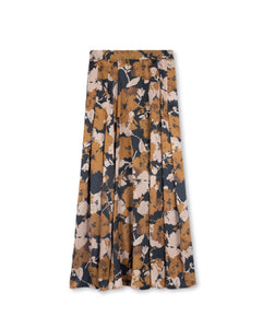 Printed Silk Maxi Skirt