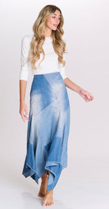 MW Paneled Denim Skirt 442141