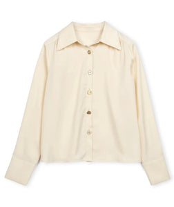 Pearl Button Sleeve Detailed Blouse