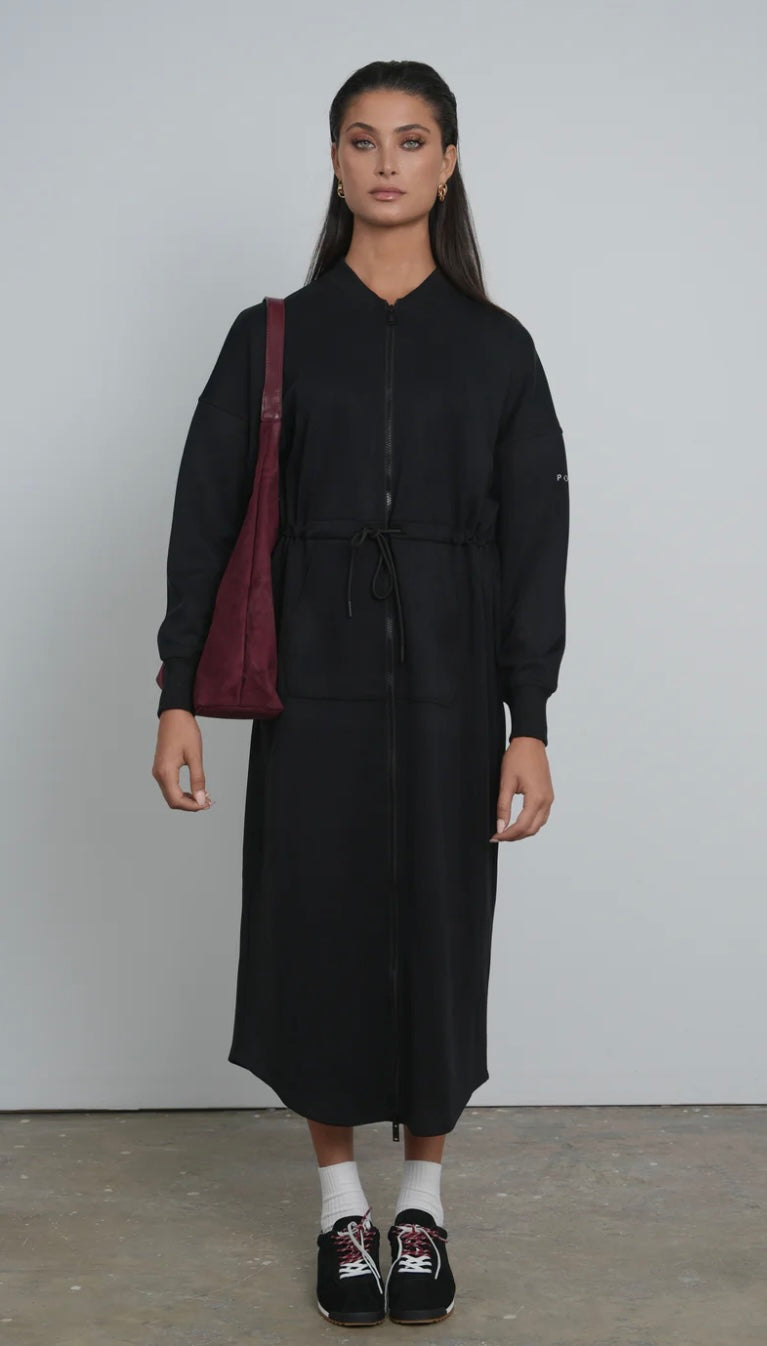 Point Zip Up Dress