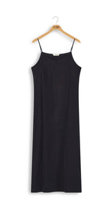 Point Sueded A-Line Slip Dress