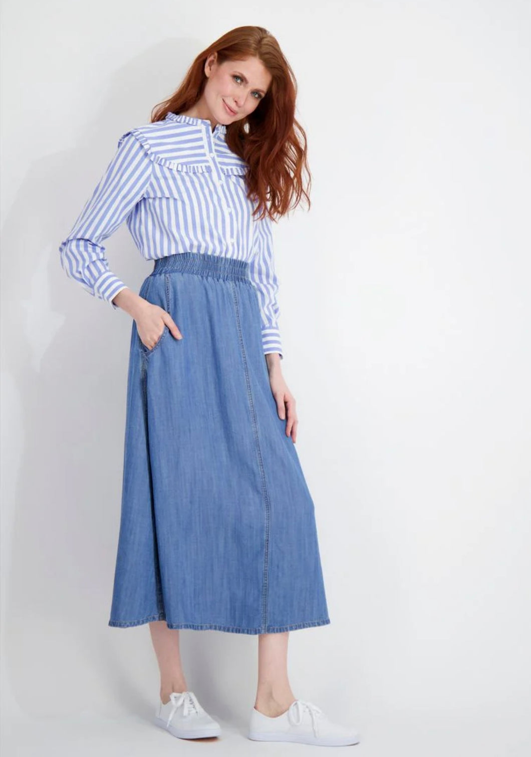Pashmina Lyocell Stitch Skirt