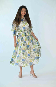 O&E Floral Chiffon Skirt
