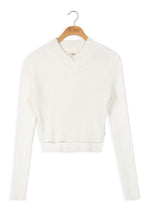 Load image into Gallery viewer, Point V-Neck Cropped Sweater
