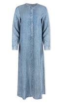 Load image into Gallery viewer, Denim Button Down Maxi Dress
