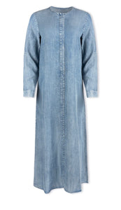 Denim Button Down Maxi Dress