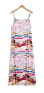 Point Printed Slip Dress