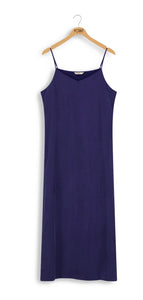 Point Sueded A-Line Slip Dress