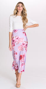 MW Lavender/Pink Floral Skirt 332543