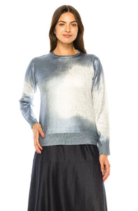 YAL Shimmer Paint Detail Sweater
