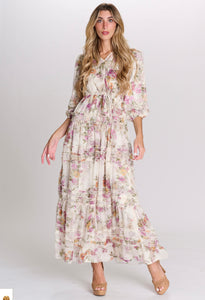 MW V-Neck Printed Dress 332334