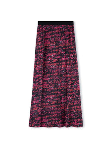 Printed Elastic Waist Slip Skirt