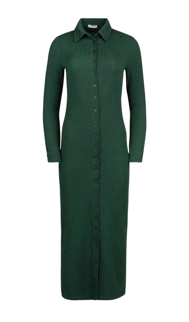 Point Textured Knit Dress