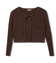 Load image into Gallery viewer, Point Luxe Tie Cardi
