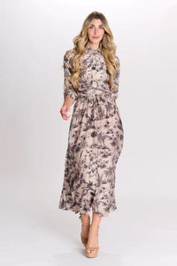 MW Tan/Black Printed Skirt 072309