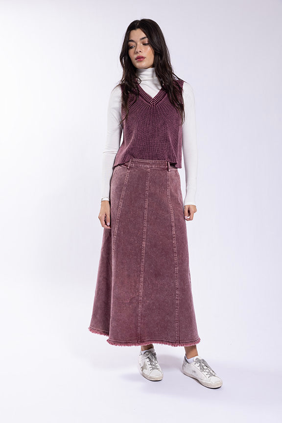 O&E Snow Washed Knit Vest