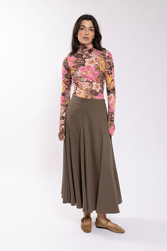 O&E Printed Turtleneck
