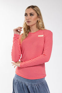 O&E Basic Striped Tee