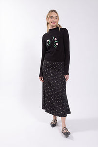 O&E Floral Printed Skirt