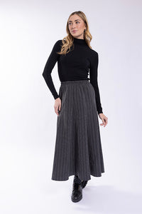 O&E Misaligned Paneled Skirt