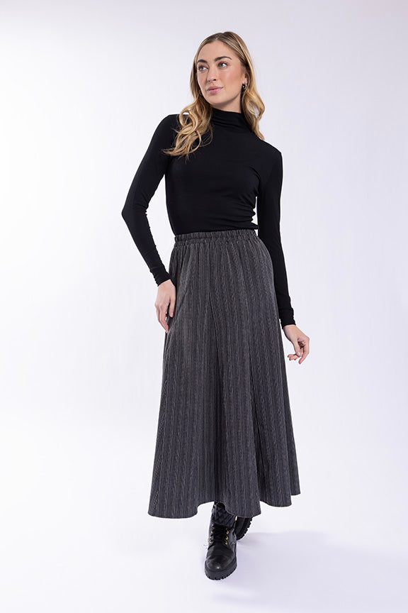 O&E Misaligned Paneled Skirt