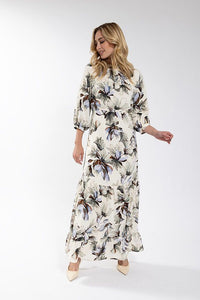 O&E Enlarged Floral Maxi Dress