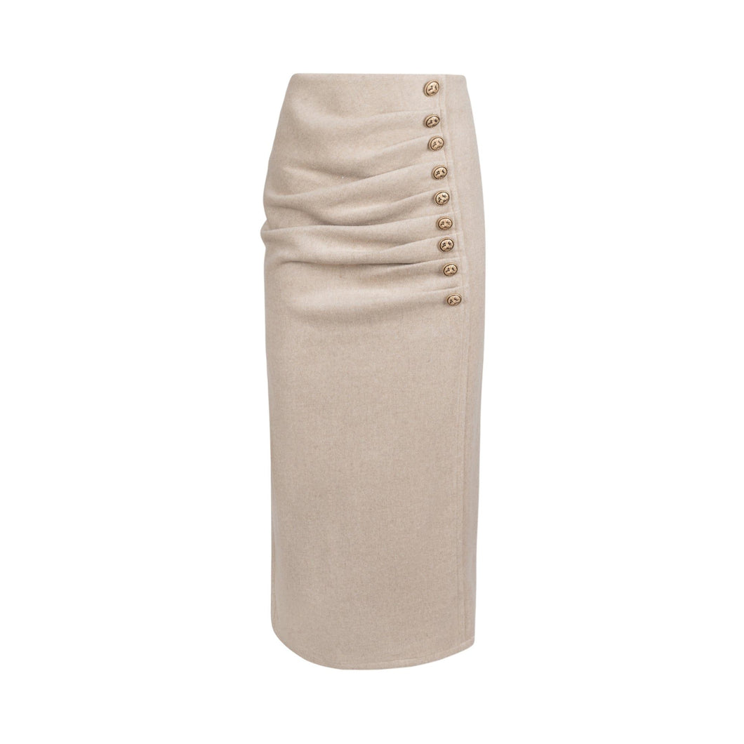 EM Wool Midi Skirt